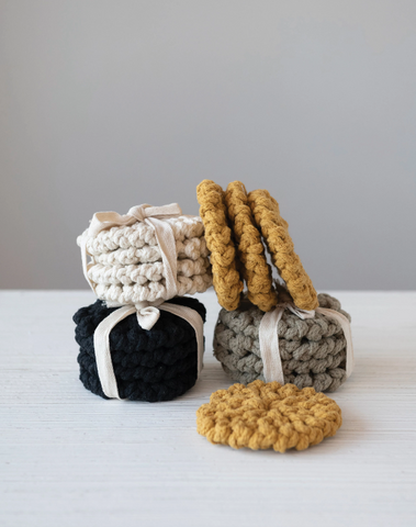 Crocheted Coasters - Set of 4