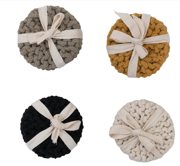Crocheted Coasters - Set of 4