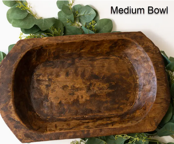 Wood Bread Bowls