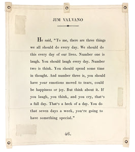 Jim Valvano Wall Tarp